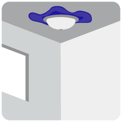 ceiling water damage icon