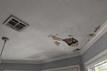 Damaged ceiling