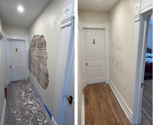 drywall repair services before and after