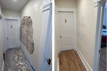 drywall repair services before and after